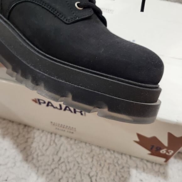 NEW PAJAR Casual Outdoor Winter Snow Waterproof Leather Ankle boot Black SZ 6.5 - Picture 6 of 10